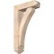 Ekena Millwork Thorton Arts and Crafts Smooth Bracket w/ Offset Brace, Douglas Fir, 5 1/2"W x 18"D x 30"H BKT0604X18X30THR03SDF - alternate 1